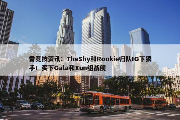 雷竞技资讯：TheShy和Rookie归队IG下狠手！买下Gala和Xun组战舰