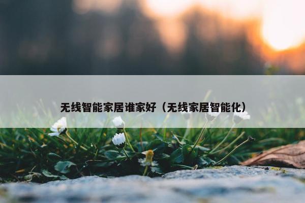 无线智能家居谁家好（无线家居智能化）