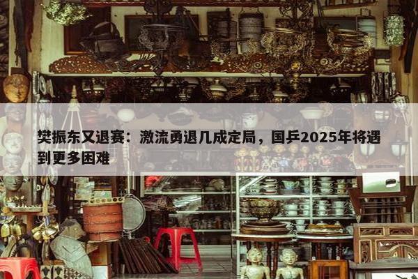 樊振东又退赛：激流勇退几成定局，国乒2025年将遇到更多困难