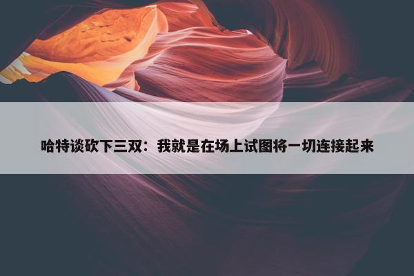 哈特谈砍下三双：我就是在场上试图将一切连接起来