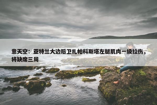 意天空：亚特兰大边后卫扎帕科斯塔左腿肌肉一级拉伤，将缺席三周