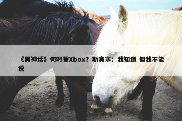 《黑神话》何时登Xbox？斯宾塞：我知道 但我不能说