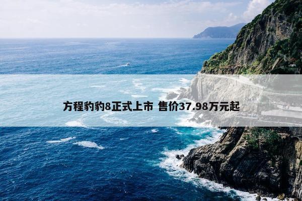 方程豹豹8正式上市 售价37.98万元起