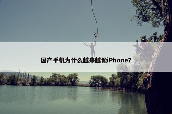 国产手机为什么越来越像iPhone？