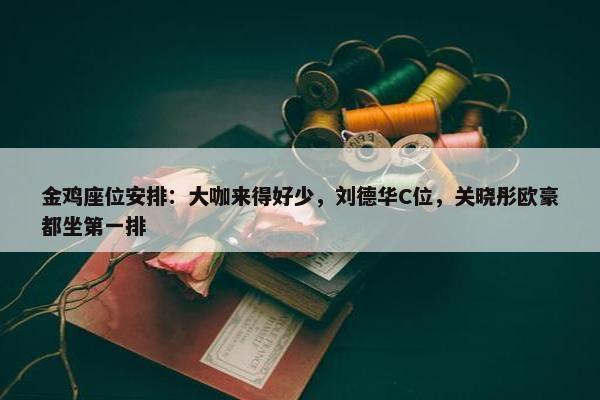 金鸡座位安排：大咖来得好少，刘德华C位，关晓彤欧豪都坐第一排