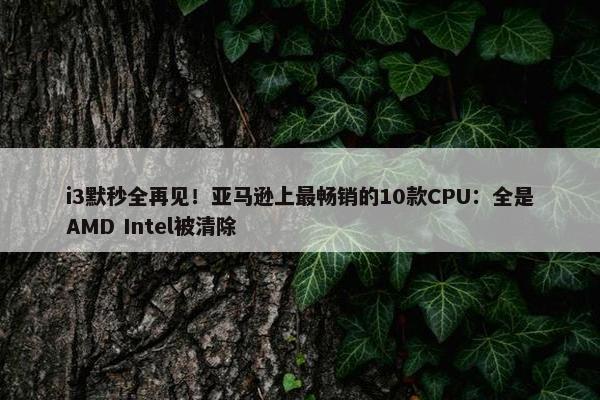 i3默秒全再见！亚马逊上最畅销的10款CPU：全是AMD Intel被清除