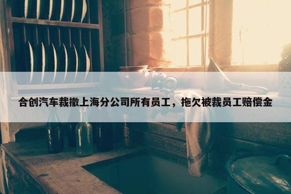 合创汽车裁撤上海分公司所有员工，拖欠被裁员工赔偿金