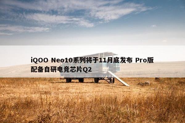 iQOO Neo10系列将于11月底发布 Pro版配备自研电竞芯片Q2