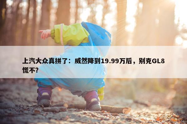 上汽大众真拼了：威然降到19.99万后，别克GL8慌不？