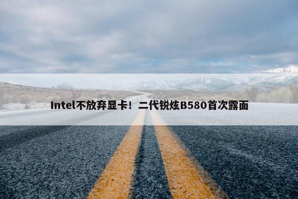 Intel不放弃显卡！二代锐炫B580首次露面