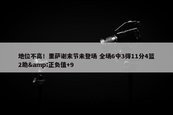 地位不高！里萨谢末节未登场 全场6中3得11分4篮2助&正负值+9