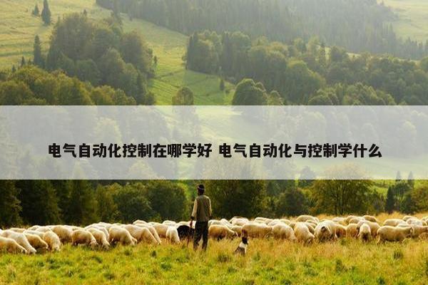 电气自动化控制在哪学好 电气自动化与控制学什么