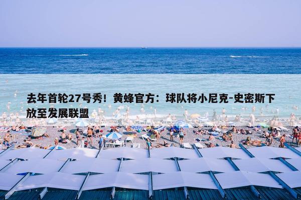 去年首轮27号秀！黄蜂官方：球队将小尼克-史密斯下放至发展联盟