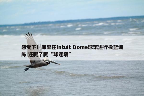 感受下！库里在Intuit Dome球馆进行投篮训练 还爬了爬“球迷墙”