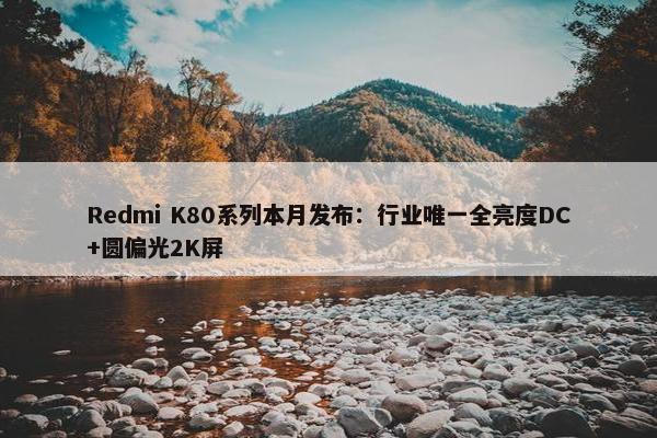 Redmi K80系列本月发布：行业唯一全亮度DC+圆偏光2K屏