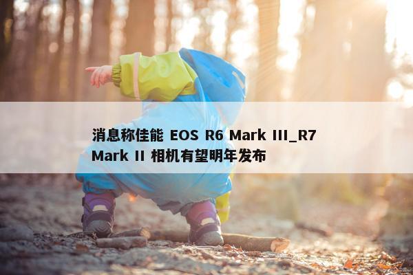 消息称佳能 EOS R6 Mark III_R7 Mark II 相机有望明年发布