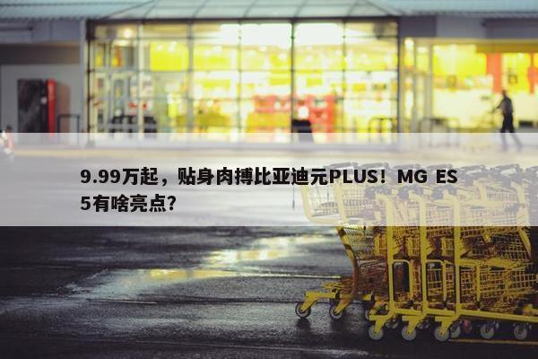 9.99万起，贴身肉搏比亚迪元PLUS！MG ES5有啥亮点？