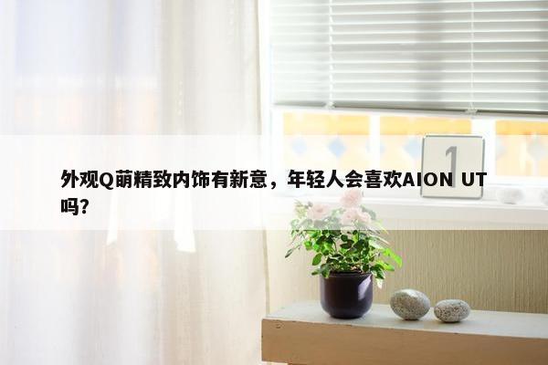 外观Q萌精致内饰有新意，年轻人会喜欢AION UT吗？