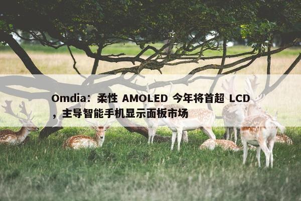 Omdia：柔性 AMOLED 今年将首超 LCD，主导智能手机显示面板市场