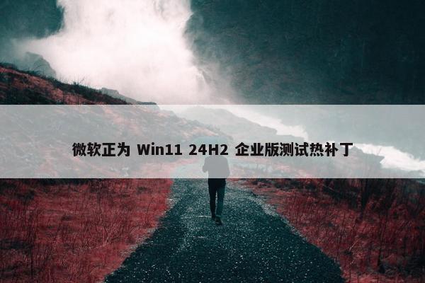 微软正为 Win11 24H2 企业版测试热补丁