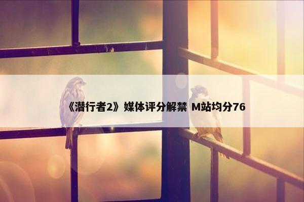 《潜行者2》媒体评分解禁 M站均分76