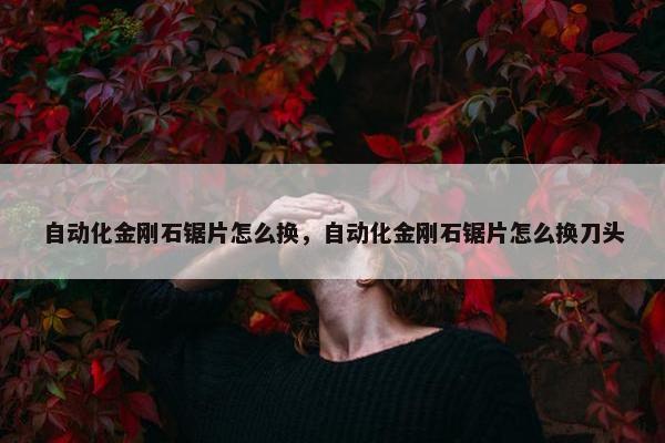 自动化金刚石锯片怎么换，自动化金刚石锯片怎么换刀头