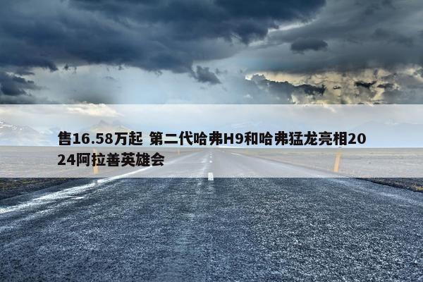 售16.58万起 第二代哈弗H9和哈弗猛龙亮相2024阿拉善英雄会