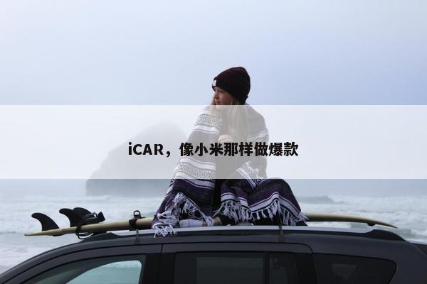 iCAR，像小米那样做爆款