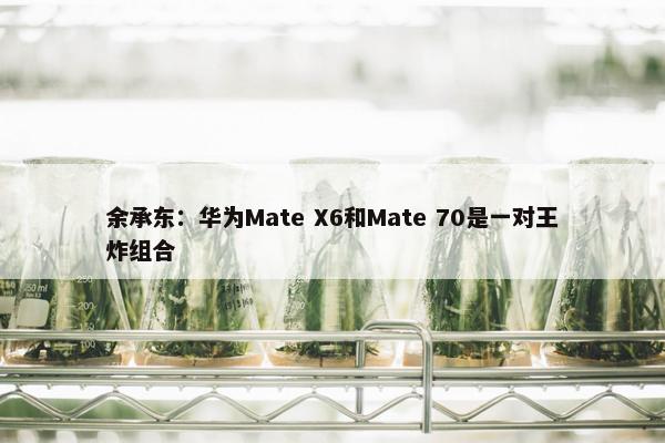 余承东：华为Mate X6和Mate 70是一对王炸组合