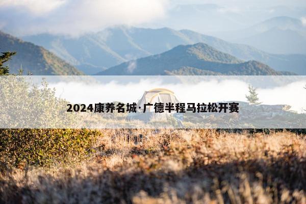 2024康养名城·广德半程马拉松开赛