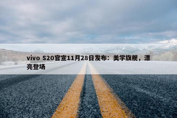 vivo S20官宣11月28日发布：美学旗舰，漂亮登场