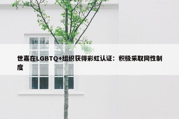 世嘉在LGBTQ+组织获得彩虹认证：积极采取同性制度