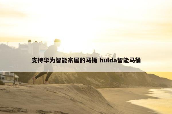 支持华为智能家居的马桶 hulda智能马桶