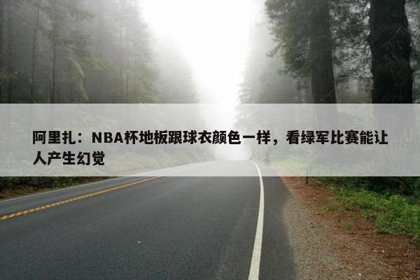 阿里扎：NBA杯地板跟球衣颜色一样，看绿军比赛能让人产生幻觉