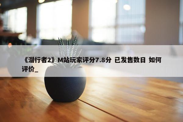 《潜行者2》M站玩家评分7.8分 已发售数日 如何评价_