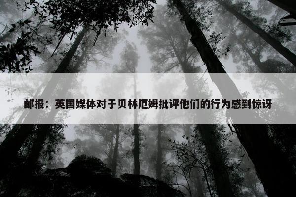 邮报：英国媒体对于贝林厄姆批评他们的行为感到惊讶