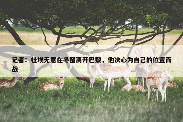 记者：杜埃无意在冬窗离开巴黎，他决心为自己的位置而战