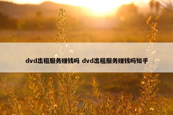 dvd出租服务赚钱吗 dvd出租服务赚钱吗知乎