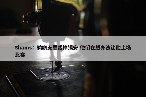 Shams：鹈鹕无意裁掉锡安 他们在想办法让他上场比赛