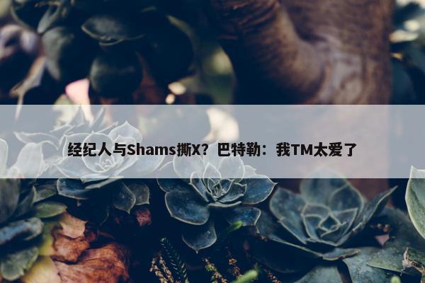 经纪人与Shams撕X？巴特勒：我TM太爱了