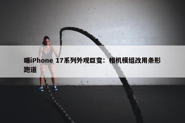 曝iPhone 17系列外观巨变：相机模组改用条形跑道